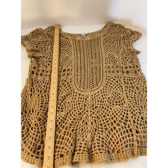 Cato 18/20w plus tan crochet top rn#37080 - Picture 4 of 7